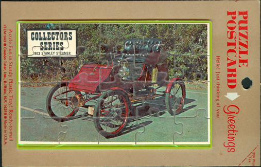 Stanley Steam Car Puzzle Card 1903